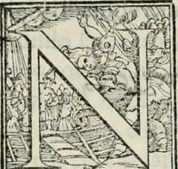 An illustration from L'alitinonfo di m. Gasparo Scaruffi Regiano, per fare ragione, et concordanza d'oro, e d'argento : che seruirà in vniuersale; tanto per prouedere à gli infiniti abusi del tosare, et guastare monete; quanto per regolare ogni sorte di pagamenti, et ridurre anco tutto il mondo ad vna sola moneta (1582)