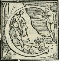 An illustration from L'alitinonfo di m. Gasparo Scaruffi Regiano, per fare ragione, et concordanza d'oro, e d'argento : che seruirà in vniuersale; tanto per prouedere à gli infiniti abusi del tosare, et guastare monete; quanto per regolare ogni sorte di pagamenti, et ridurre anco tutto il mondo ad vna sola moneta (1582)