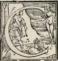 An illustration from L'alitinonfo di m. Gasparo Scaruffi Regiano, per fare ragione, et concordanza d'oro, e d'argento : che seruirà in vniuersale; tanto per prouedere à gli infiniti abusi del tosare, et guastare monete; quanto per regolare ogni sorte di pagamenti, et ridurre anco tutto il mondo ad vna sola moneta (1582)