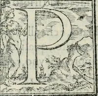 An illustration from L'alitinonfo di m. Gasparo Scaruffi Regiano, per fare ragione, et concordanza d'oro, e d'argento : che seruirà in vniuersale; tanto per prouedere à gli infiniti abusi del tosare, et guastare monete; quanto per regolare ogni sorte di pagamenti, et ridurre anco tutto il mondo ad vna sola moneta (1582)