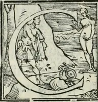 An illustration from L'alitinonfo di m. Gasparo Scaruffi Regiano, per fare ragione, et concordanza d'oro, e d'argento : che seruirà in vniuersale; tanto per prouedere à gli infiniti abusi del tosare, et guastare monete; quanto per regolare ogni sorte di pagamenti, et ridurre anco tutto il mondo ad vna sola moneta (1582)