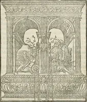 Picture 15 of 30 from La magnifica et trivmphale entrata del Christianiss. re di Francia Henrico secondo di questo nome fatta nella nobile & antiqua Città di Lyone à luy & à la sua serenissima consorte Chaterina alli 21. di septemb. 1548 : colla particulare descritione della commedia che fece recitare la Natione Fiorentina a richiesta di sua Maesta Christianissima (1549), leaf 56