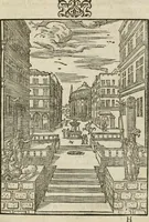 Picture 19 of 30 from La magnifica et trivmphale entrata del Christianiss. re di Francia Henrico secondo di questo nome fatta nella nobile & antiqua Città di Lyone à luy & à la sua serenissima consorte Chaterina alli 21. di septemb. 1548 : colla particulare descritione della commedia che fece recitare la Natione Fiorentina a richiesta di sua Maesta Christianissima (1549), leaf 64