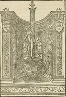 Picture 20 of 30 from La magnifica et trivmphale entrata del Christianiss. re di Francia Henrico secondo di questo nome fatta nella nobile & antiqua Città di Lyone à luy & à la sua serenissima consorte Chaterina alli 21. di septemb. 1548 : colla particulare descritione della commedia che fece recitare la Natione Fiorentina a richiesta di sua Maesta Christianissima (1549), leaf 67