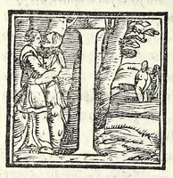An illustration from La mandragola : comedia (1554)