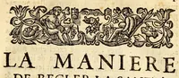An illustration from La maniere de regler la santé par ce qui nous enuironne, par ce que nous receuons, et par les exercices, ou par la gymnastique moderne. : Le tout appliqué au peuple de France, & pour seruir d'exemple quelquefois aux habitans de la ville d'Aix. (1669)