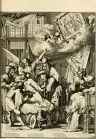An illustration from La maniere de se bien preparer a la mort par des considerations sur la cene, la passion, & la mort de Jesus-Christ : avec de trés-belles estampes emblematiques (1700)