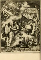 An illustration from La maniere de se bien preparer a la mort par des considerations sur la cene, la passion, & la mort de Jesus-Christ : avec de trés-belles estampes emblematiques (1700)