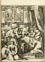An illustration from La maniere de se bien preparer a la mort par des considerations sur la cene, la passion, & la mort de Jesus-Christ : avec de trés-belles estampes emblematiques (1700)