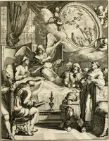 Picture 36 of 41 from La maniere de se bien preparer a la mort par des considerations sur la cene, la passion, & la mort de Jesus-Christ : avec de trés-belles estampes emblematiques (1700), leaf 134