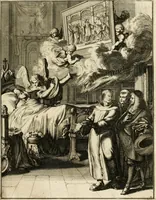 Picture 3 of 41 from La maniere de se bien preparer a la mort par des considerations sur la cene, la passion, & la mort de Jesus-Christ : avec de trés-belles estampes emblematiques (1700), leaf 32