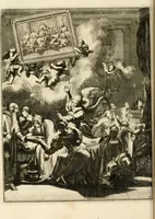 An illustration from La maniere de se bien preparer a la mort par des considerations sur la cene, la passion, & la mort de Jesus-Christ : avec de trés-belles estampes emblematiques (1700)