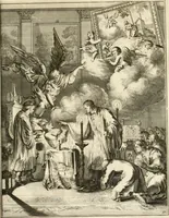 Picture 19 of 41 from La maniere de se bien preparer a la mort par des considerations sur la cene, la passion, & la mort de Jesus-Christ : avec de trés-belles estampes emblematiques (1700), leaf 80