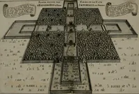 An illustration from L'ambassade de la Compagnie orientale des Provinces Unies vers l'empereur de la Chine, ou grand cam de Tartarie, faite par les Srs. Pierre de Goyer, & Jacob de Keyser (1665)