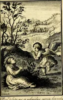 An illustration from L'ame amante de son Dieu, representée dans les emblémes de Hermannus Hugo sur ses pieux desirs: & dans ceux d'Othon Vaenius sur l'amour divin (1717)