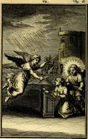 An illustration from L'ame amante de son Dieu, representée dans les emblémes de Hermannus Hugo sur ses pieux desirs: & dans ceux d'Othon Vaenius sur l'amour divin (1717)