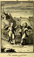 Picture 59 of 105 from L'ame amante de son Dieu, representée dans les emblémes de Hermannus Hugo sur ses pieux desirs: & dans ceux d'Othon Vaenius sur l'amour divin (1717), leaf 213