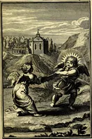 An illustration from L'ame amante de son Dieu, representée dans les emblémes de Hermannus Hugo sur ses pieux desirs: & dans ceux d'Othon Vaenius sur l'amour divin (1717)