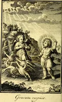 An illustration from L'ame amante de son Dieu, representée dans les emblémes de Hermannus Hugo sur ses pieux desirs: & dans ceux d'Othon Vaenius sur l'amour divin (1717)