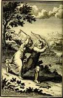 An illustration from L'ame amante de son Dieu, representée dans les emblémes de Hermannus Hugo sur ses pieux desirs: & dans ceux d'Othon Vaenius sur l'amour divin (1717)