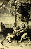 An illustration from L'ame amante de son Dieu, representée dans les emblémes de Hermannus Hugo sur ses pieux desirs: & dans ceux d'Othon Vaenius sur l'amour divin (1717)