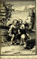 An illustration from L'ame amante de son Dieu, representée dans les emblémes de Hermannus Hugo sur ses pieux desirs: & dans ceux d'Othon Vaenius sur l'amour divin (1717)