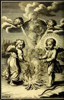 An illustration from L'ame amante de son Dieu, representée dans les emblémes de Hermannus Hugo sur ses pieux desirs: & dans ceux d'Othon Vaenius sur l'amour divin (1717)