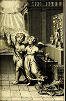 An illustration from L'ame amante de son Dieu, representée dans les emblémes de Hermannus Hugo sur ses pieux desirs: & dans ceux d'Othon Vaenius sur l'amour divin (1717)