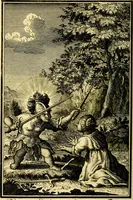 Picture 9 of 105 from L'ame amante de son Dieu, representée dans les emblémes de Hermannus Hugo sur ses pieux desirs: & dans ceux d'Othon Vaenius sur l'amour divin (1717), leaf 53