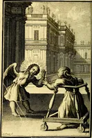 An illustration from L'ame amante de son Dieu, representée dans les emblémes de Hermannus Hugo sur ses pieux desirs: & dans ceux d'Othon Vaenius sur l'amour divin (1717)