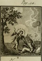 An illustration from L'ame amante de son Dieu, représentée dans les emblemes de Hermannus Hugo, et dans ceux d'Othon Vaenius sur l'amour divin. Avec des figures nouvelles accompagnées de vers qui en font l'application aux dispositions les plus essentielles de la vie intérieure (1790)