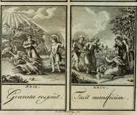 An illustration from L'ame amante de son Dieu, représentée dans les emblemes de Hermannus Hugo, et dans ceux d'Othon Vaenius sur l'amour divin. Avec des figures nouvelles accompagnées de vers qui en font l'application aux dispositions les plus essentielles de la vie intérieure (1790)