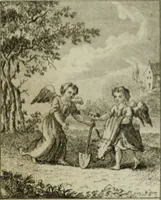 An illustration from L'ame amante de son Dieu, représentée dans les emblemes de Hermannus Hugo, et dans ceux d'Othon Vaenius sur l'amour divin. Avec des figures nouvelles accompagnées de vers qui en font l'application aux dispositions les plus essentielles de la vie intérieure (1790)