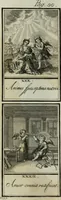 An illustration from L'ame amante de son Dieu, représentée dans les emblemes de Hermannus Hugo, et dans ceux d'Othon Vaenius sur l'amour divin. Avec des figures nouvelles accompagnées de vers qui en font l'application aux dispositions les plus essentielles de la vie intérieure (1790)