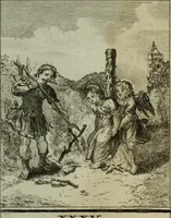 An illustration from L'ame amante de son Dieu, représentée dans les emblemes de Hermannus Hugo, et dans ceux d'Othon Vaenius sur l'amour divin. Avec des figures nouvelles accompagnées de vers qui en font l'application aux dispositions les plus essentielles de la vie intérieure (1790)