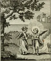 An illustration from L'ame amante de son Dieu, représentée dans les emblemes de Hermannus Hugo, et dans ceux d'Othon Vaenius sur l'amour divin. Avec des figures nouvelles accompagnées de vers qui en font l'application aux dispositions les plus essentielles de la vie intérieure (1790)