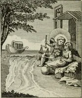 An illustration from L'ame amante de son Dieu, représentée dans les emblemes de Hermannus Hugo, et dans ceux d'Othon Vaenius sur l'amour divin. Avec des figures nouvelles accompagnées de vers qui en font l'application aux dispositions les plus essentielles de la vie intérieure (1790)