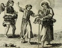 An illustration from L'ame amante de son Dieu, représentée dans les emblemes de Hermannus Hugo, et dans ceux d'Othon Vaenius sur l'amour divin. Avec des figures nouvelles accompagnées de vers qui en font l'application aux dispositions les plus essentielles de la vie intérieure (1790)