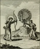 An illustration from L'ame amante de son Dieu, représentée dans les emblemes de Hermannus Hugo, et dans ceux d'Othon Vaenius sur l'amour divin. Avec des figures nouvelles accompagnées de vers qui en font l'application aux dispositions les plus essentielles de la vie intérieure (1790)