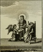 An illustration from L'ame amante de son Dieu, représentée dans les emblemes de Hermannus Hugo, et dans ceux d'Othon Vaenius sur l'amour divin. Avec des figures nouvelles accompagnées de vers qui en font l'application aux dispositions les plus essentielles de la vie intérieure (1790)