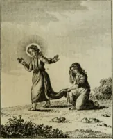 An illustration from L'ame amante de son Dieu, représentée dans les emblemes de Hermannus Hugo, et dans ceux d'Othon Vaenius sur l'amour divin. Avec des figures nouvelles accompagnées de vers qui en font l'application aux dispositions les plus essentielles de la vie intérieure (1790)