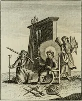 An illustration from L'ame amante de son Dieu, représentée dans les emblemes de Hermannus Hugo, et dans ceux d'Othon Vaenius sur l'amour divin. Avec des figures nouvelles accompagnées de vers qui en font l'application aux dispositions les plus essentielles de la vie intérieure (1790)