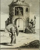 An illustration from L'ame amante de son Dieu, représentée dans les emblemes de Hermannus Hugo, et dans ceux d'Othon Vaenius sur l'amour divin. Avec des figures nouvelles accompagnées de vers qui en font l'application aux dispositions les plus essentielles de la vie intérieure (1790)