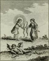 An illustration from L'ame amante de son Dieu, représentée dans les emblemes de Hermannus Hugo, et dans ceux d'Othon Vaenius sur l'amour divin. Avec des figures nouvelles accompagnées de vers qui en font l'application aux dispositions les plus essentielles de la vie intérieure (1790)