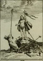 An illustration from L'ame amante de son Dieu, représentée dans les emblemes de Hermannus Hugo, et dans ceux d'Othon Vaenius sur l'amour divin. Avec des figures nouvelles accompagnées de vers qui en font l'application aux dispositions les plus essentielles de la vie intérieure (1790)
