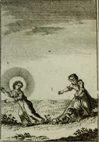 An illustration from L'ame amante de son Dieu, représentée dans les emblemes de Hermannus Hugo, et dans ceux d'Othon Vaenius sur l'amour divin. Avec des figures nouvelles accompagnées de vers qui en font l'application aux dispositions les plus essentielles de la vie intérieure (1790)