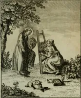 An illustration from L'ame amante de son Dieu, représentée dans les emblemes de Hermannus Hugo, et dans ceux d'Othon Vaenius sur l'amour divin. Avec des figures nouvelles accompagnées de vers qui en font l'application aux dispositions les plus essentielles de la vie intérieure (1790)