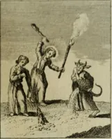 An illustration from L'ame amante de son Dieu, représentée dans les emblemes de Hermannus Hugo, et dans ceux d'Othon Vaenius sur l'amour divin. Avec des figures nouvelles accompagnées de vers qui en font l'application aux dispositions les plus essentielles de la vie intérieure (1790)