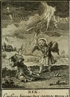 An illustration from L'ame amante de son Dieu, représentée dans les emblemes de Hermannus Hugo, et dans ceux d'Othon Vaenius sur l'amour divin. Avec des figures nouvelles accompagnées de vers qui en font l'application aux dispositions les plus essentielles de la vie intérieure (1790)