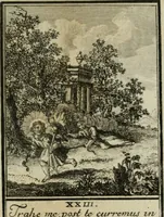An illustration from L'ame amante de son Dieu, représentée dans les emblemes de Hermannus Hugo, et dans ceux d'Othon Vaenius sur l'amour divin. Avec des figures nouvelles accompagnées de vers qui en font l'application aux dispositions les plus essentielles de la vie intérieure (1790)
